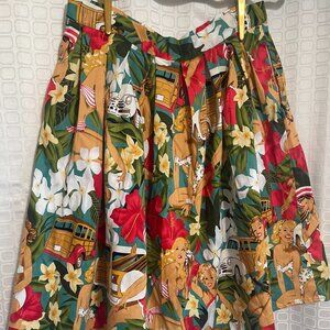 Vintage 50's Pleated Grace Karin  Size M